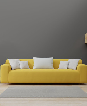 Gelbes Sofa