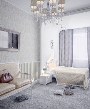 Schlafzimmer im Shabby-Chic-Stil