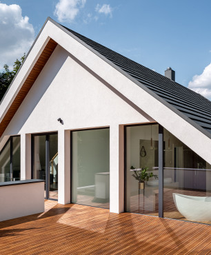 Terrasse verbunden mit dem Badezimmer