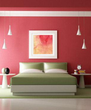 Rotes Schlafzimmer