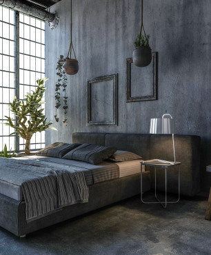 Schlafzimmer im Loft-Stil