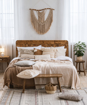 Schlafzimmer im Boho-Stil